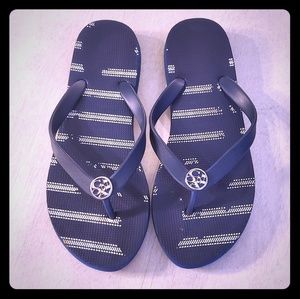 Coach Shoes - Coach Flip Flops | Navy & White Coach Shoes - Coach Flip Flops | Navy & White